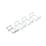 Külső sarokidom rácsos kábeltálcához 54mm-ma 300mm-sz 90° acél MTCE 54.300 V Niedax